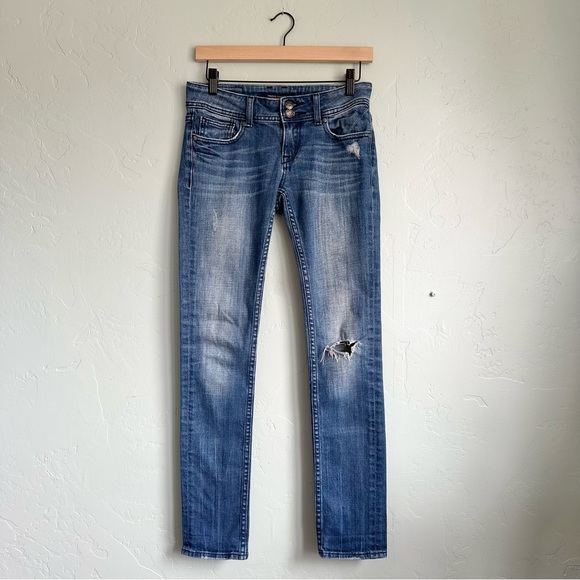 Vigoss Studio| Women's Blue Ripped The Dublin Skinny Jeans Size 27 EUC Fall Jean - Picture 1 of 12